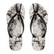product variation SHOWAFLOPS Womens White Marble White/Black Flip-Flops (9001) image