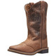 product variation SMOKY MOUNTAIN BOOTS Kid's Brandy Brown Oil Distress/Brown Leather Western Boots (3101) image