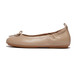 product variation FITFLOP Women's Allegro Latte Beige Bow Leather Ballerinas (DX9-A94) image