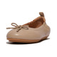 product variation FITFLOP Women's Allegro Latte Beige Bow Leather Ballerinas (DX9-A94) image