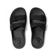 product variation FITFLOP Women's iQushion All Black Two-Bar Buckle Slides (FD2-090) image