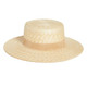product variation LACK OF COLOR The Spencer Boater Natural/Camel Suede Brim Hat, Size: 55cm (S) (SBOASUEDE-NATCAM-S) image