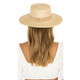 product variation LACK OF COLOR The Spencer Boater Natural/Camel Suede Brim Hat, Size: 55cm (S) (SBOASUEDE-NATCAM-S) image
