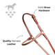 product variation PROFESSIONAL'S CHOICE Universal Harness Leather Brown War Bonnet (8018HL) image