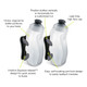 product variation AMPHIPOD RunLite Xtech Jett-Lock SnapFlask Clear/Charc 10.5oz Two Pack of Modules (888X-JLC) image