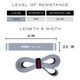 product variation NONZERO GRAVITY 100% Latex-Free Organic Rubber Power Resistance 120lbs Silver Single Band (NZ-RB120) image