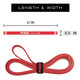 product variation NONZERO GRAVITY 100% Latex-Free Organic Rubber Power Resistance 20lbs Red Set of 2 Band (NZ-RB20) image