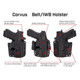 product variation GALCO Corvus Black Belt/IWB Holster For GLOCK 17 Gen 3-5 (CVS872RB) image