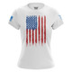 product variation WE THE PEOPLE HOLSTERS Women's Fresh Paint American Flag White Short Sleeve Shirt (CREWF-W_0230-T-FL) image