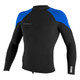 product variation O'NEILL Men's Reactor-2 1.5mm Black/Ocean/Dayglo L/S Top (5080OR-HZ9) image