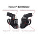 product variation GALCO Hornet Strongside/Crossdraw Black Belt Holster Fits Glock 48/Glock 48 MOS/Glock 48 MOS/Glock 48, Smith & Wesson M&P 9mm Shield EZ (HT834RB) image