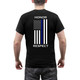 product variation ROTHCO Men's Honor and Respect 2-Sided Thin Blue Line Flag Black T-Shirt (1844) image