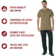 product variation ROTHCO Men's AR 670-1 Coyote Brown T-Shirt (67847) image