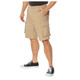 product variation ROTHCO Men's Vintage Solid Paratrooper Khaki L Cargo Shorts (2170) image