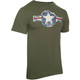 product variation ROTHCO Men's Vintage Army Air Corps Olive Drab S T-Shirt (66300) image