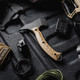 product variation TOOR KNIVES F13 Tommy Omaha Tan D2 Steel Blade G10 Handle Axe (850061338174) image