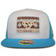 product variation LOST CALF Men's Ace Flat White/Baby Blue Cap (LCF00133) image