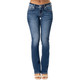 product variation MISS ME Women's Elena Cross Warm Boho Cross Dark Blue Mid-Rise Bootcut Jeans (M9352SBV) image
