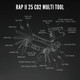product variation LEZYNE RAP II 25 Co2 Black Multi-Tool (1-MT-RAP-V325T04) image