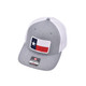 product variation WEBY Richardson 112 Heather Gray/White/Texas Flag Trucker Hat (HAT-112FLEX-HG-WHT-TX) image