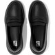 product variation FITFLOP Women's F-Mode Leather Flatform All Black Penny Loafers (FH5-090) image