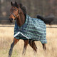 product variation HORSEWARE IRELAND Rhino Wug 100g Hunter Check/Navy & Green Turnout Blanket (AABW61-H3BH) image