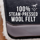 product variation Black | 31in x 32in | 1 1/4in Felt | Fleece Bottom image