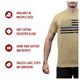 product variation ROTHCO Men's Thin Blue Line Desert Sand with Black Flag T-Shirt (3960) image