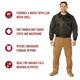 product variation ROTHCO Men's CWU-45P Black Flight Jacket (7522) image