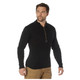 product variation ROTHCO Men's 1/4 Zip Black Acrylic Commando Sweater (3390) image