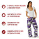 product variation ROTHCO Women's Paratrooper Colored Camo Ultra Violet Camo Fatigue Pants (3783) image