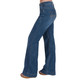 product variation Cowgirl Tuff Company Women's Breathe Light Wide Trouser Light Wash Jeans (C01-JBLWTR-LWH) image