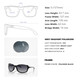 product variation OAKLEY Cohort Sunglasses with Polished Black Frame and Grey Gradient Polarized Lens (OO9301-04) image