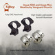 product variation Talley Manufacturing Light Weight Ring/Base Combo, 30mm Med, Black Finish, Alloy, Fits Howa 1500, Weatherby Vanguard 740734 image