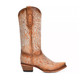 CORRAL Crackled Straw/Blue Liminiscent Embroidery Western Boots (C4144)