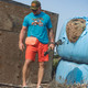 product variation VIKTOS Men's Halftracked Turquoise Heather Tee (18700) image