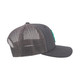 product variation HOOEY O-Classic 6-Panel Turquoise Hooey Logo Gray Trucker Cap (2109T-GY) image