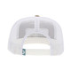 HOOEY Horizon 6-Panel Red/White/Blue Rectangle Patch Tan/White Trucker Cap (2335T-TNWH)