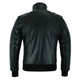 product variation VANCE LEATHERS USA Men's Sven Bomber Black Waxed Premium Cowhide Motorcycle Leather Jacket with Removable Hood (VL551B) image