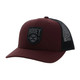 product variation HOOEY Bronx 6-Panel Black/Gray Hooey Patch Maroon/Black Trucker Cap (2203T-MABK) image