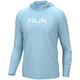 product variation HUK Men Vented Pursuit Crystal Blue Hoodie (H1200525-497) image