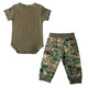 product variation TROOPER Baby Marine "Major Trouble" OD Green/Woodland 2PC Jogger Set (5922) image