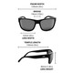product variation Matte Black/Brown & Blue Mirror image