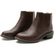 product variation Alegria Meadow womens wide leather Chelsea bootie in Chocolate image