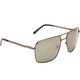 product variation OPTIC NERVE Unisex Dragoon Shiny Gunmetal/Smoke/Silver Mirror Lens Polarized Sunglasses (22605) image