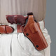 product variation GALCO PHX106 Dual Position Phoenix S&W L Frame 686 Right Hand Tan Leather Belt Holster (PHX106) image