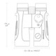 product variation HAWKE Endurance ED Marine 7x50 Blue Compass Binoculars (36506) image