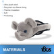 180S Youth Elephant Gray Ear Warmer (41505-926-01)