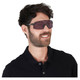 product variation OAKLEY Men's Encoder Strike Vented Matte Grey Smoke Frame/Prizm Road Black Lenses Sunglasses (OO9235-1039) image