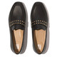product variation FITFLOP Women's Delicato Stud-And-Eyelet Black Soft Leather Loafers (HY1-001) image